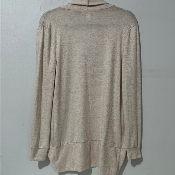 Essentials Beige Open Front Cardigan - Picture 3 of 6